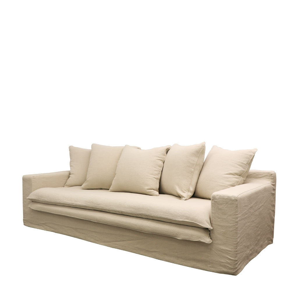 Keely Slipcover Sofa 3 Seater - Oatmeal Cover Set Only