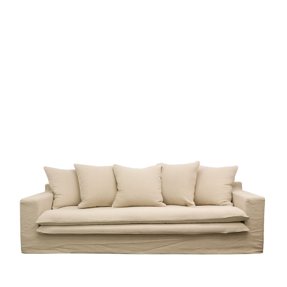 Keely Slipcover Sofa 3 Seater - Oatmeal Cover Set Only