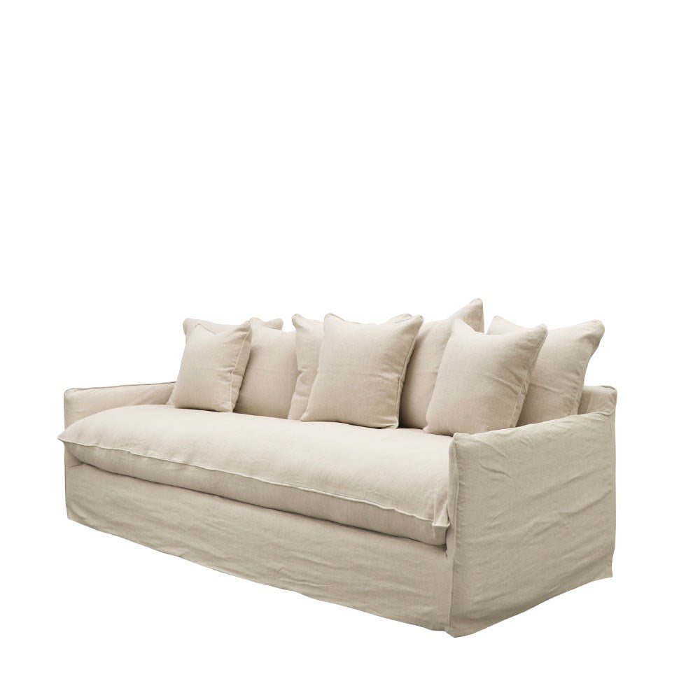 Lotus Slipcover Sofa 3 seater - Oatmeal