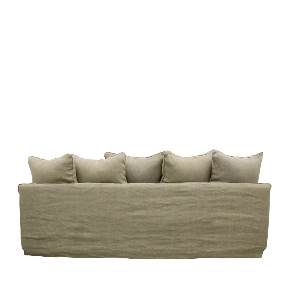 Lotus Slipcover Sofa 3 seater - Khaki
