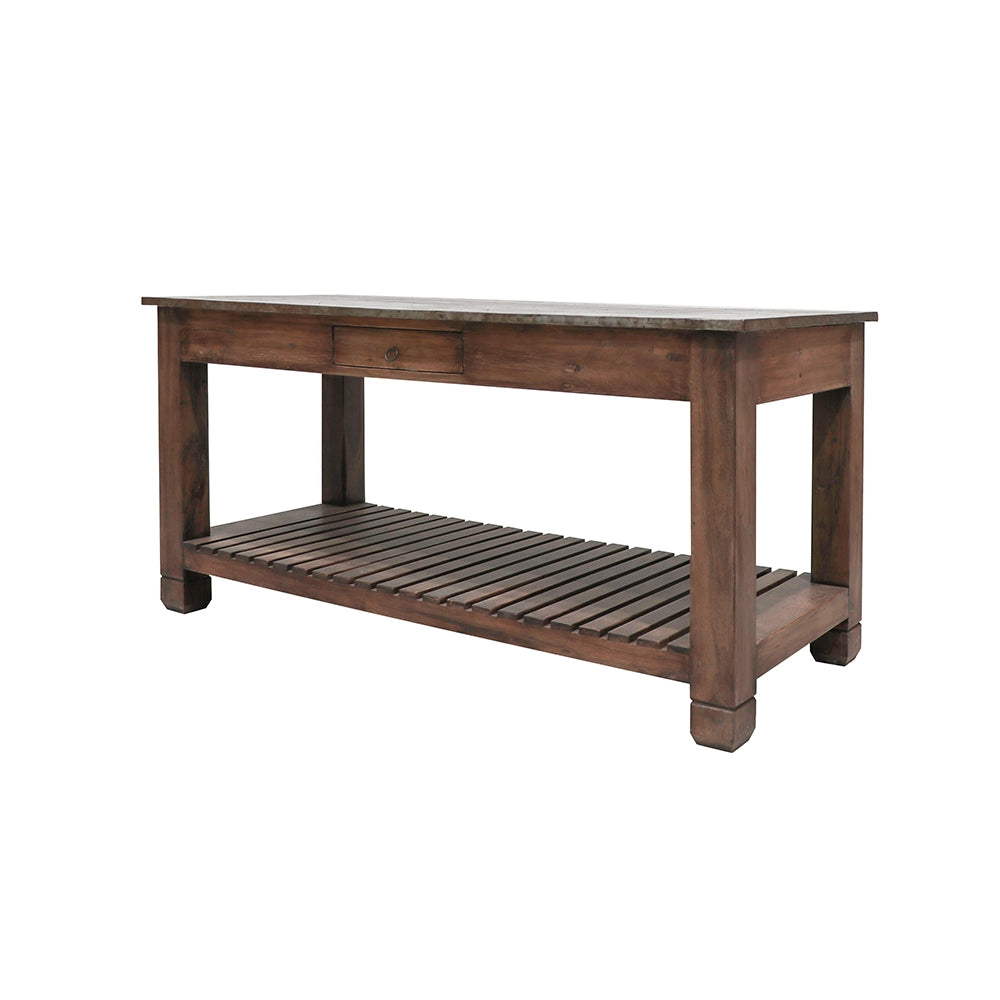 Liverpool Zinc Top Kitchen Workbench
