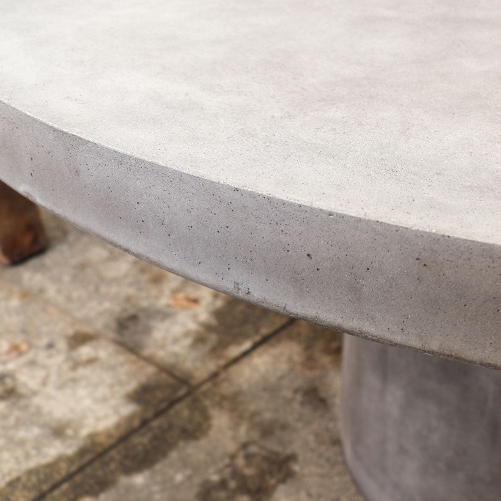 Milazzo Round Concrete Table - 150cm - Grey