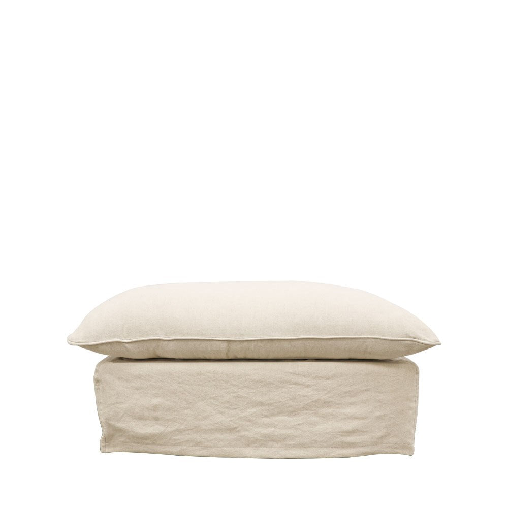 Lotus Ottoman - Oatmeal