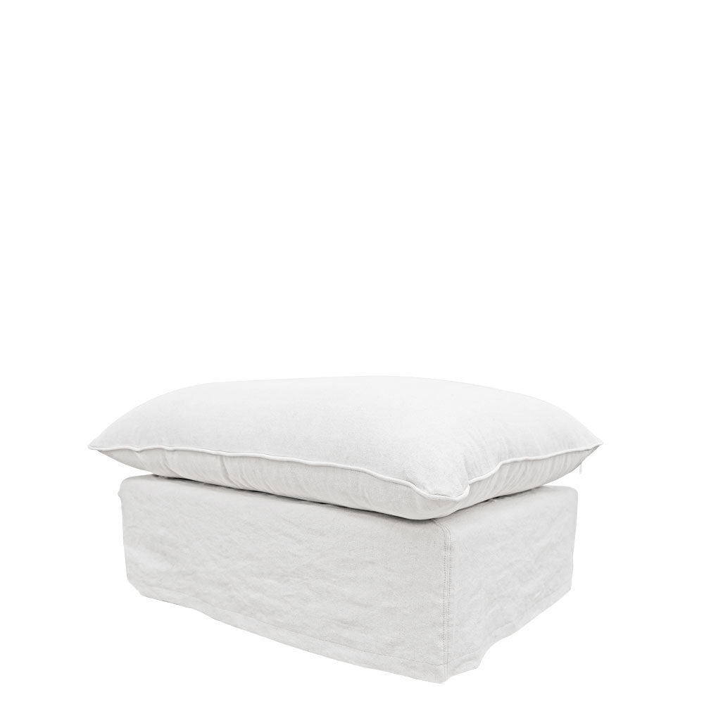 Lotus Ottoman - White