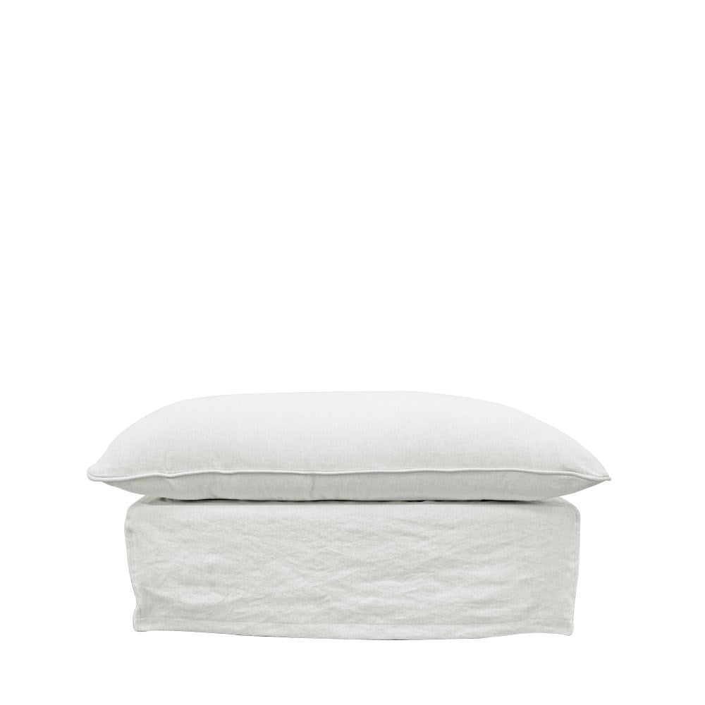 Lotus Ottoman - White
