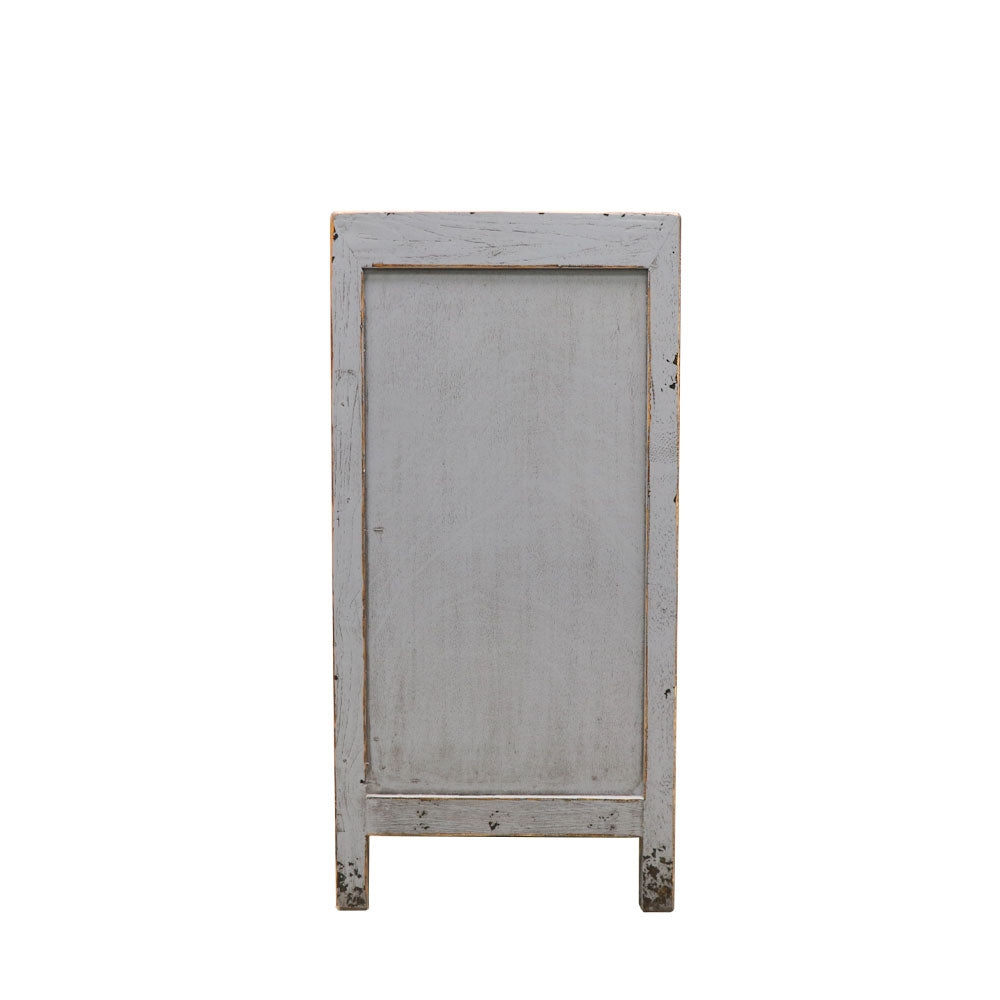 Oriental Painted 2 Door Sideboard - Vintage Grey