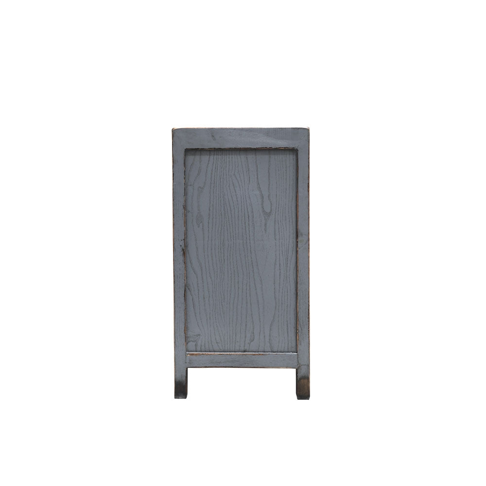 Oriental Painted 4 Door Sideboard - Vintage Grey