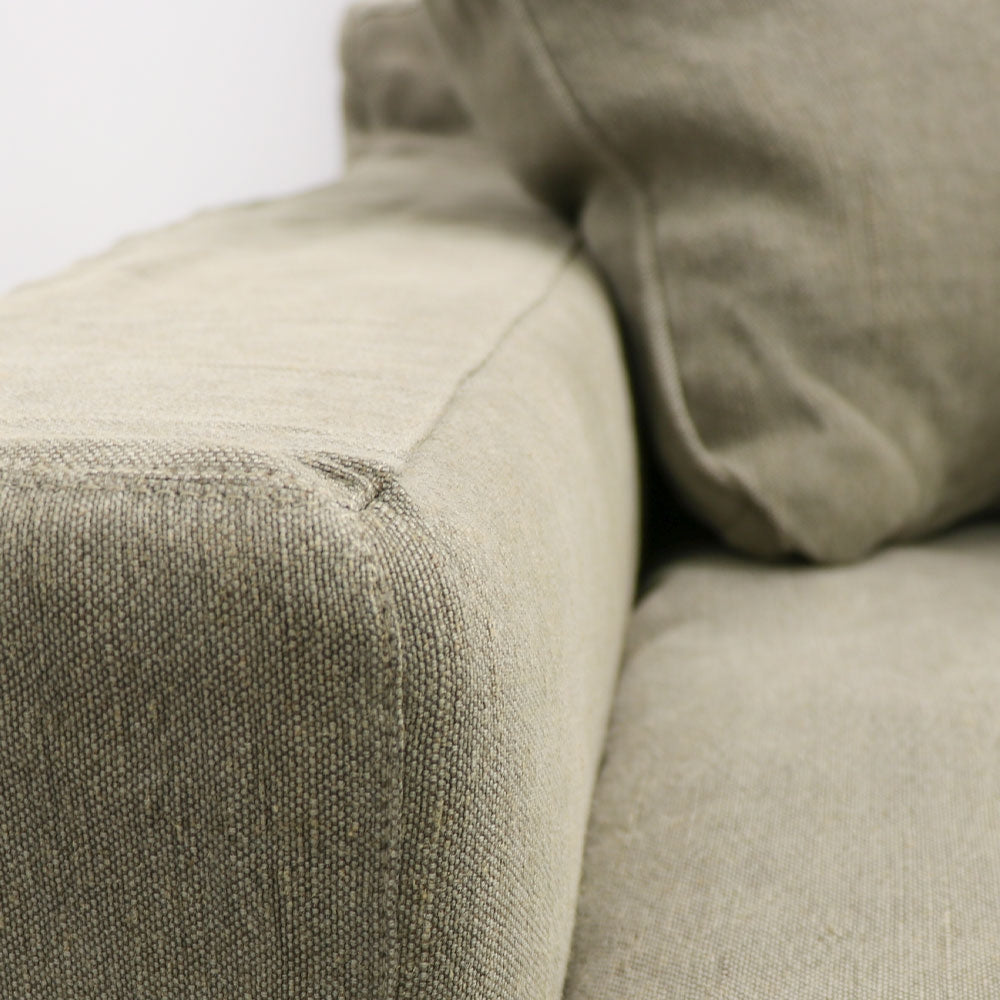 Keely Slipcover Armchair - Khaki