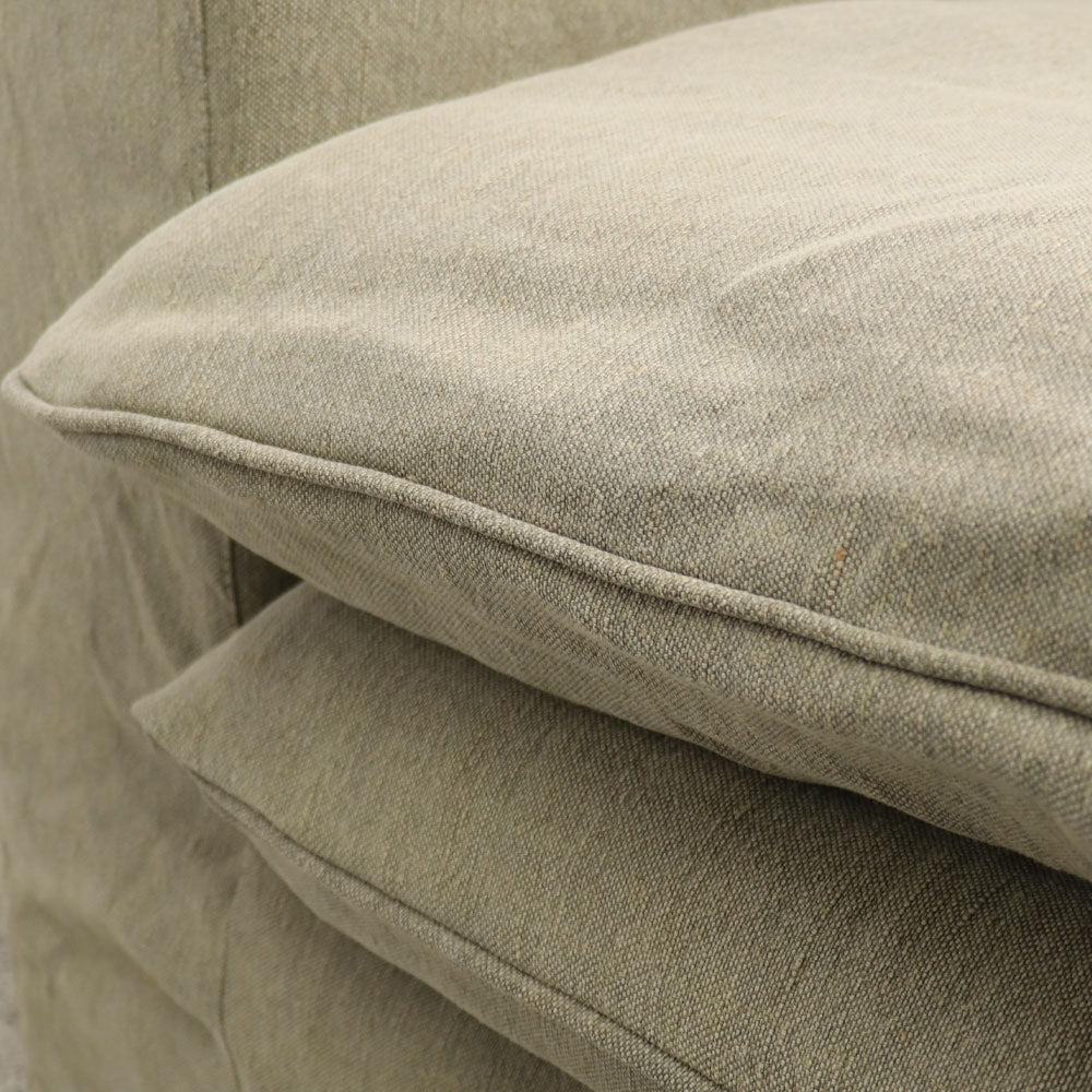 Keely Slipcover Armchair - Khaki