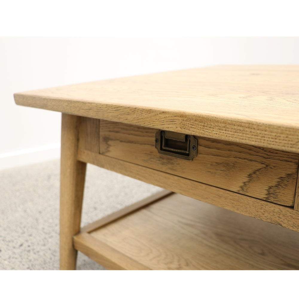 Vaasa Oak Rectangle Coffee Table - 2 Drawer