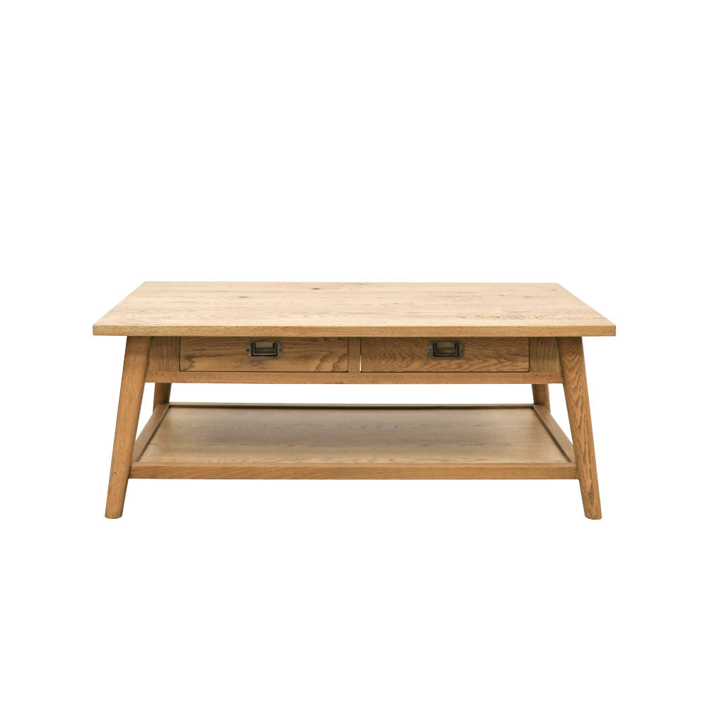 Vaasa Oak Rectangle Coffee Table - 2 Drawer