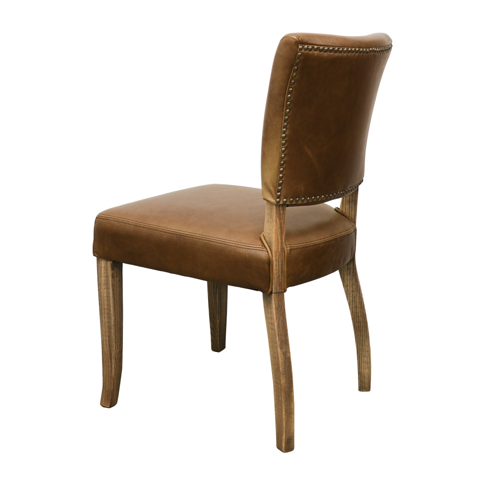 Crane Leather Dining Chair - Brown