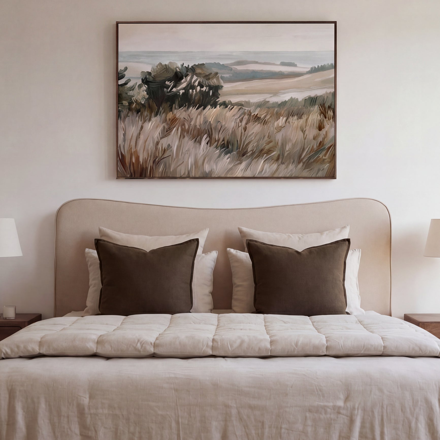 Harper Headboard Large/Super King - Beige
