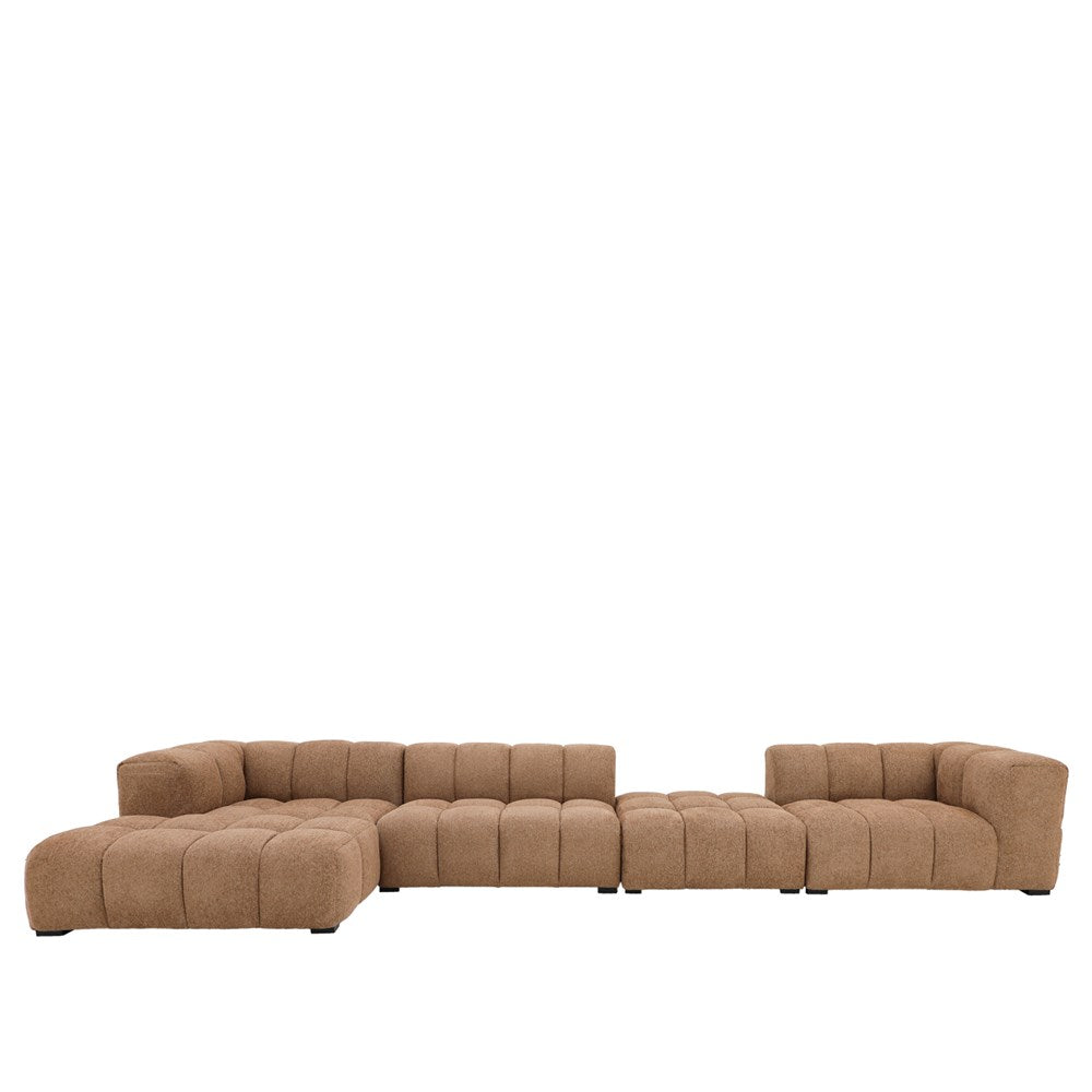Manhattan Modular LH Sofa 4 Piece - Fawn
