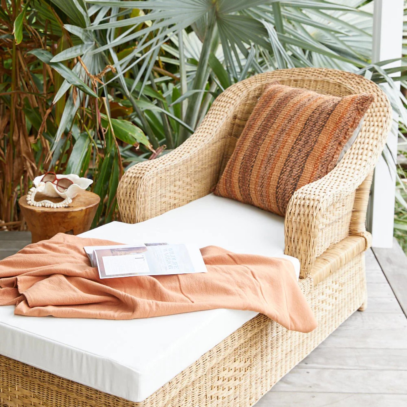 Malawi Cane Lounger - Natural