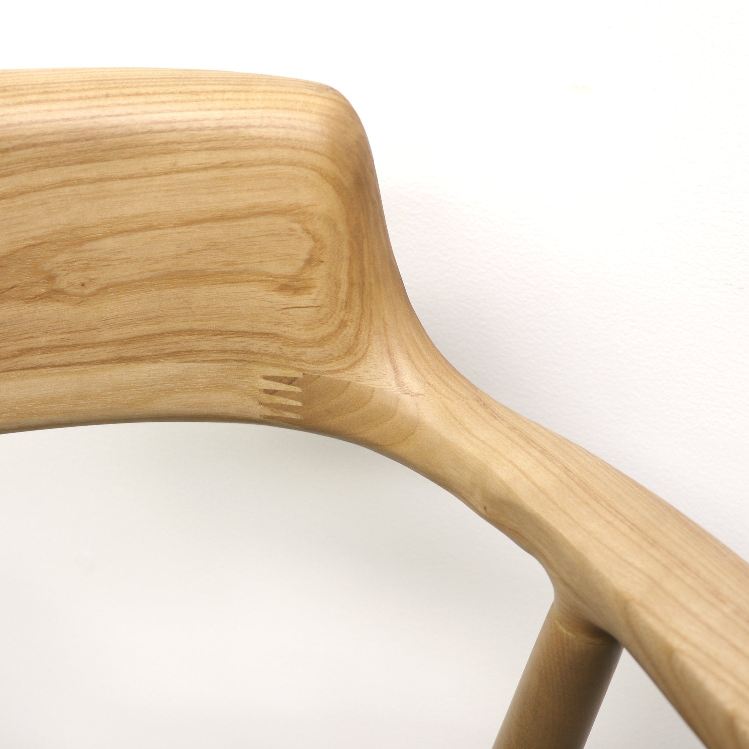 Ealing Dining Chair - Natural Frame/Black Leather