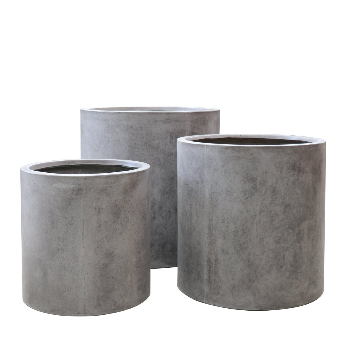 Mikonui Cylinder Planter Small - Cement
