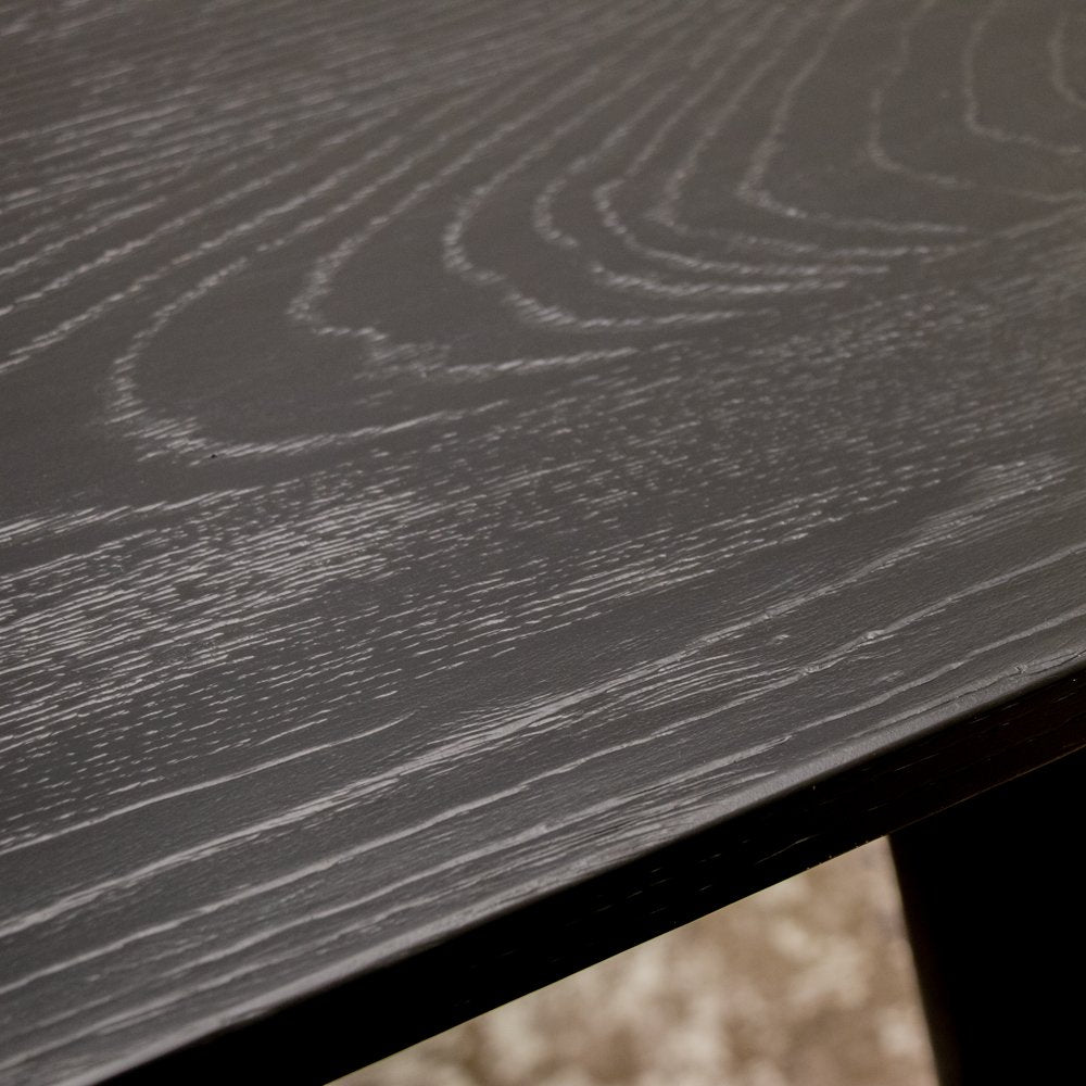 Vaasa Oak Dining Table - 150cm - Matte Black
