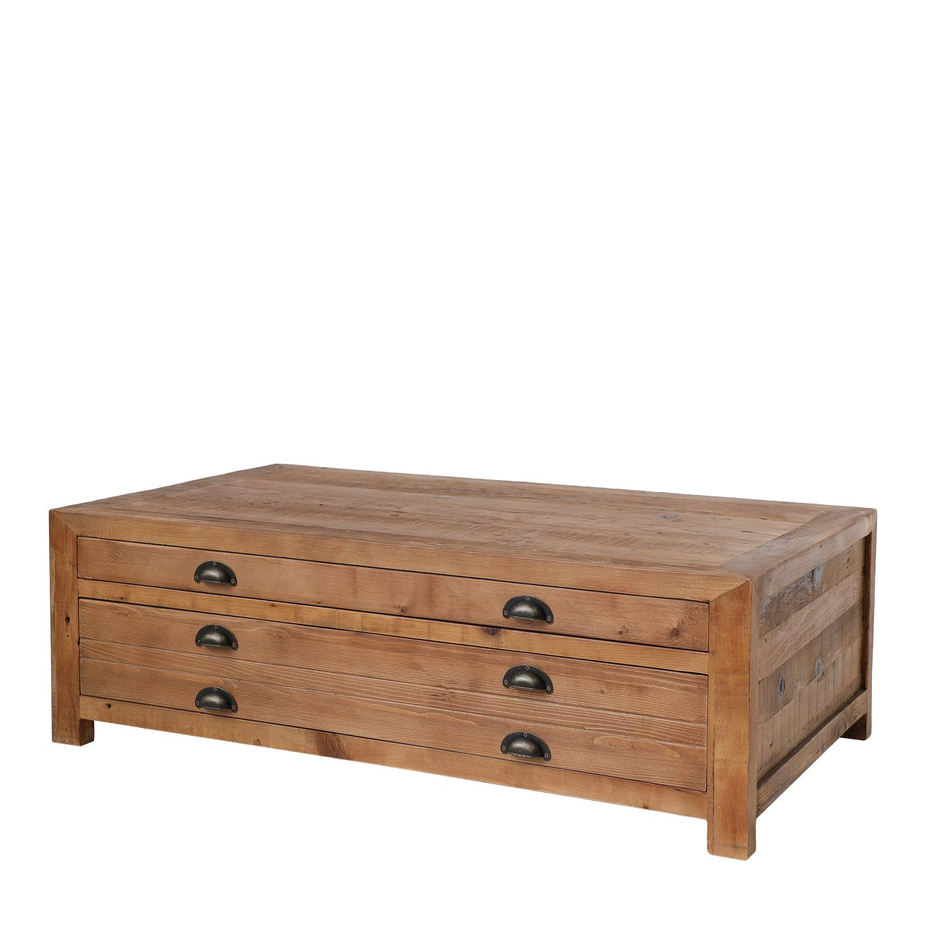 Printmaker Rectangle Coffee Table - 4 Drawer