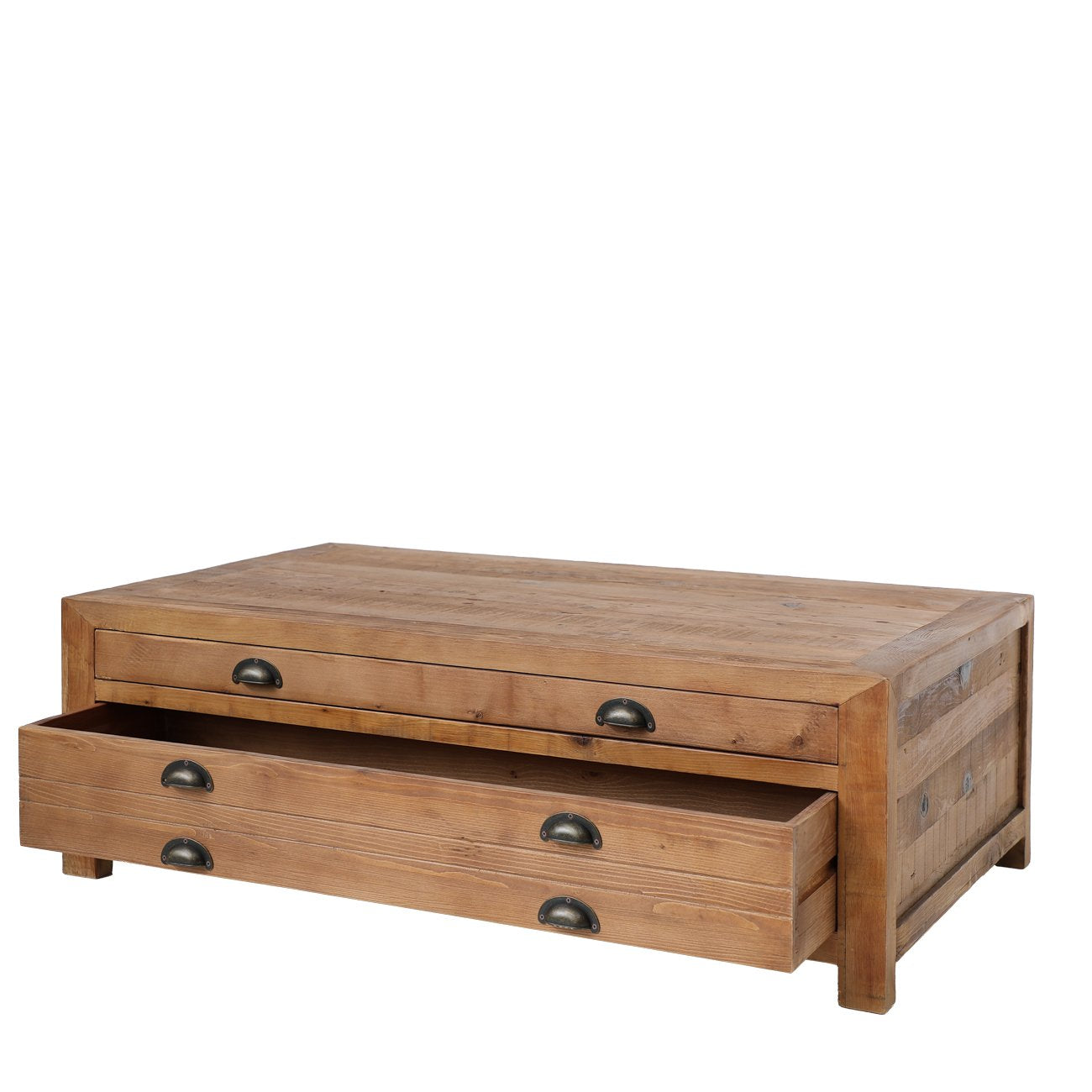 Printmaker Rectangle Coffee Table - 4 Drawer