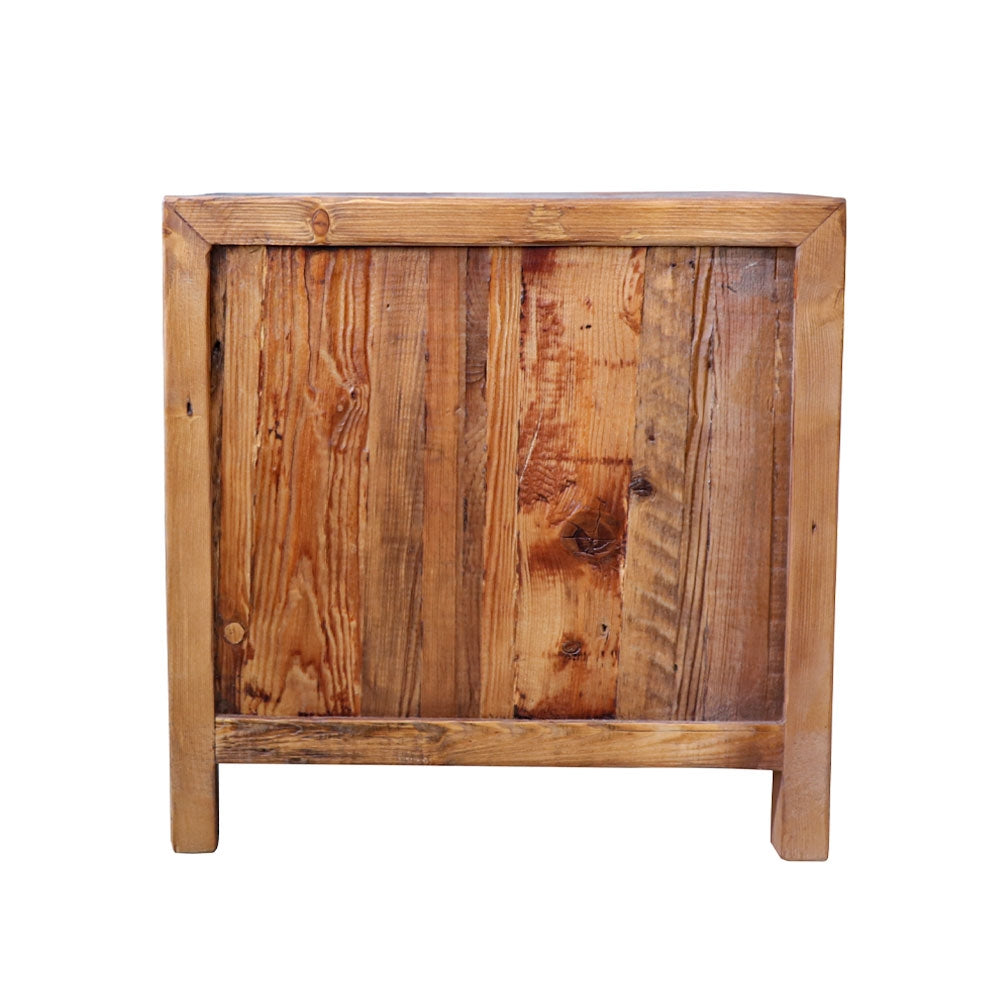 Printmaker Square Side Table - 2 Drawer