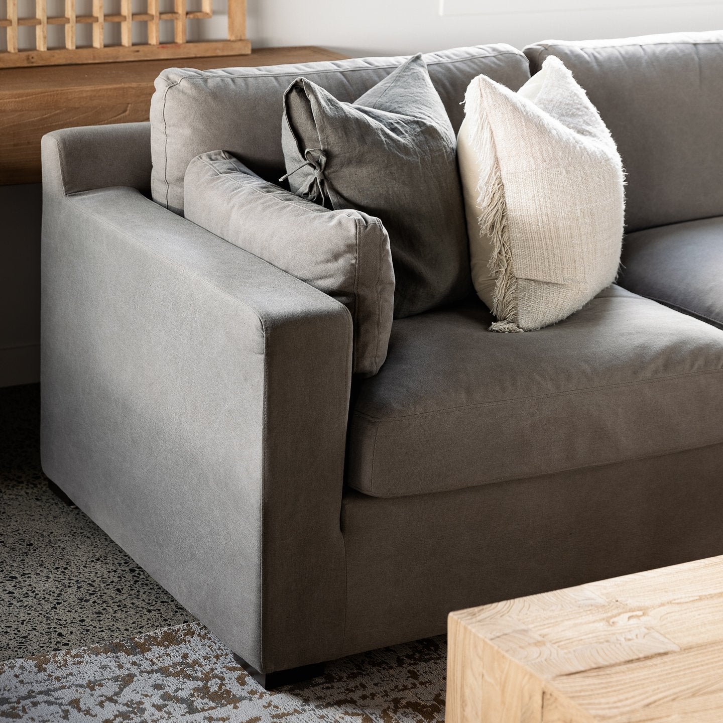 Lisbon Modular Sofa Left Hand - Grey