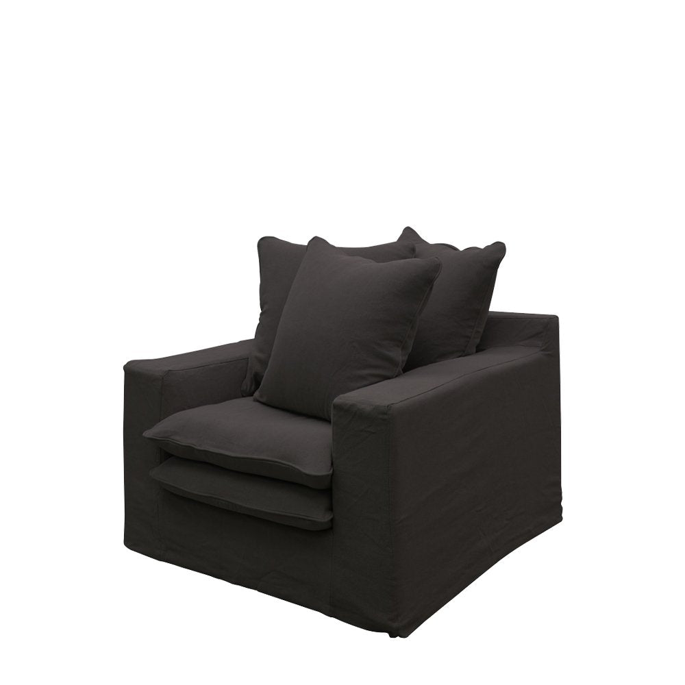 Keely Slipcover Armchair - Carbon Cover Set Only