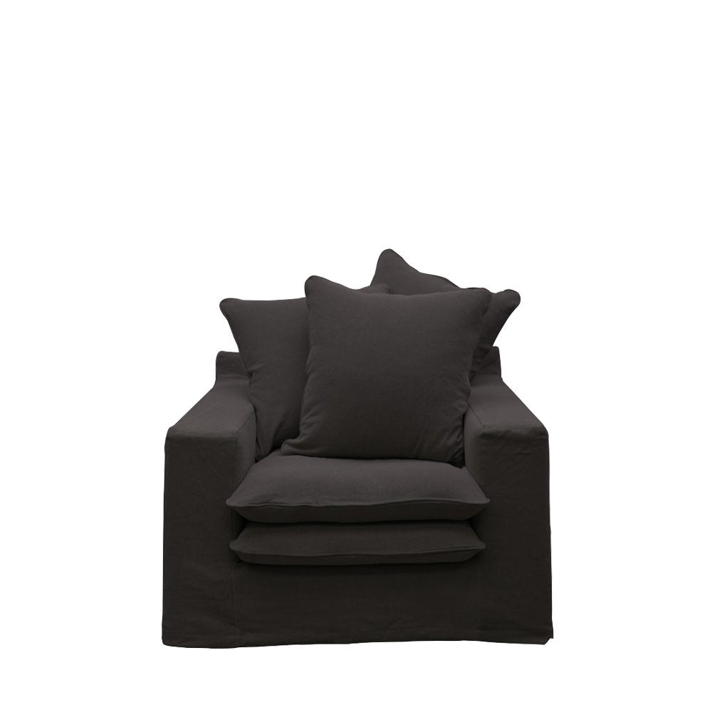 Keely Slipcover Armchair - Carbon Cover Set Only