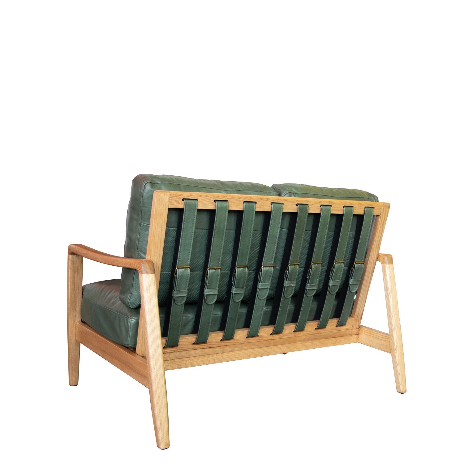 Reid 2 Seater Sofa - Green Leather