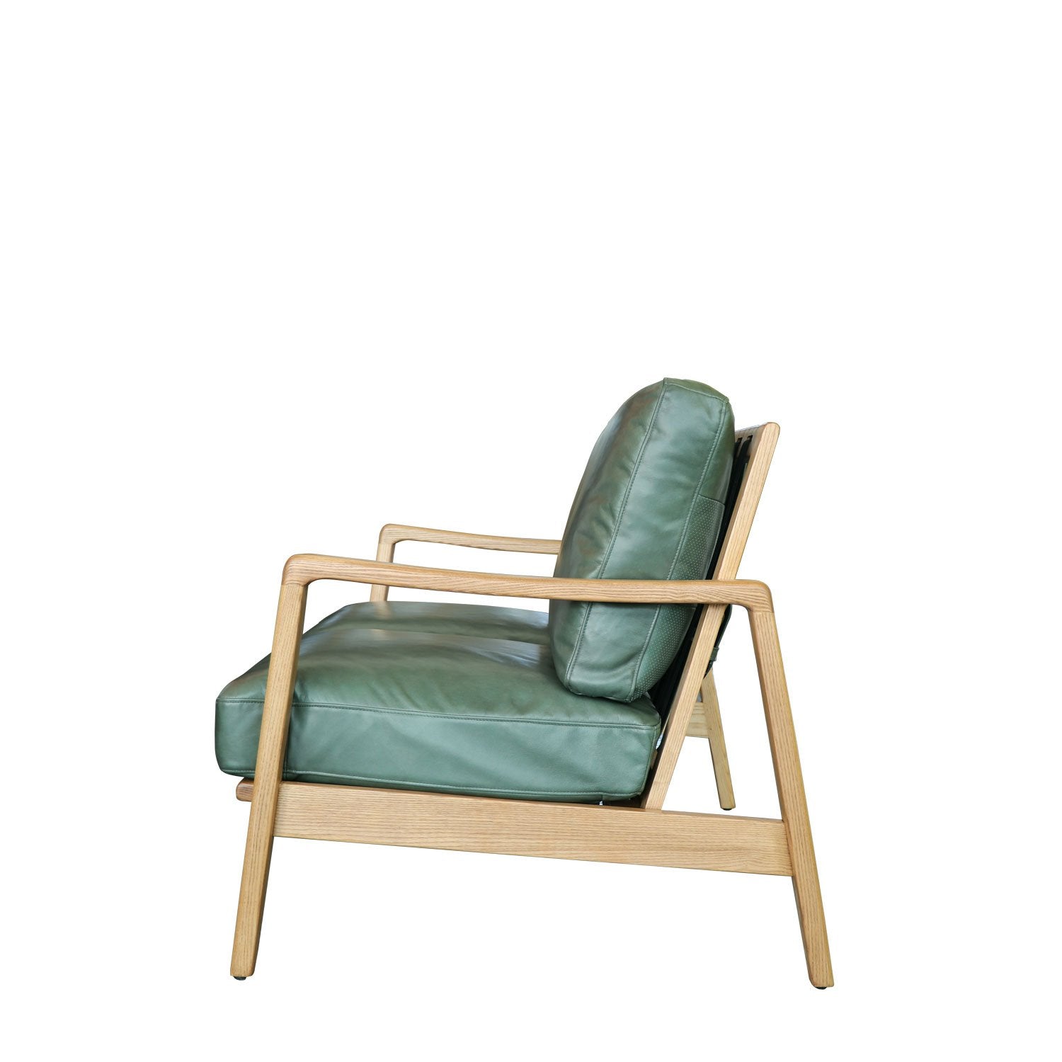 Reid 2 Seater Sofa - Green Leather