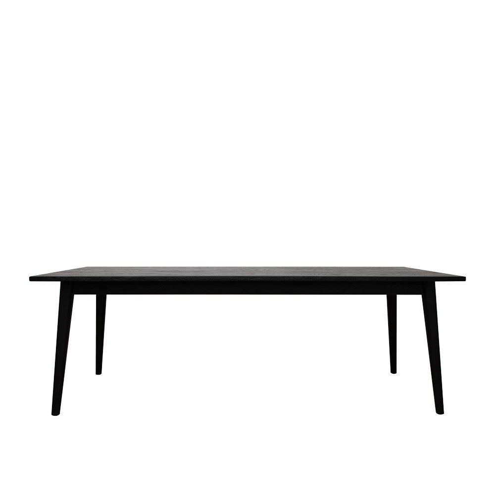 Vaasa Oak Dining Table - 220cm - Matte Black