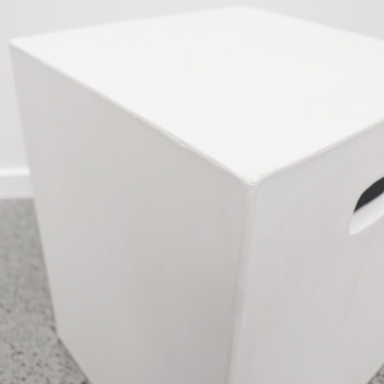 Concrete Rectangle Side Table/Stool - Chalk
