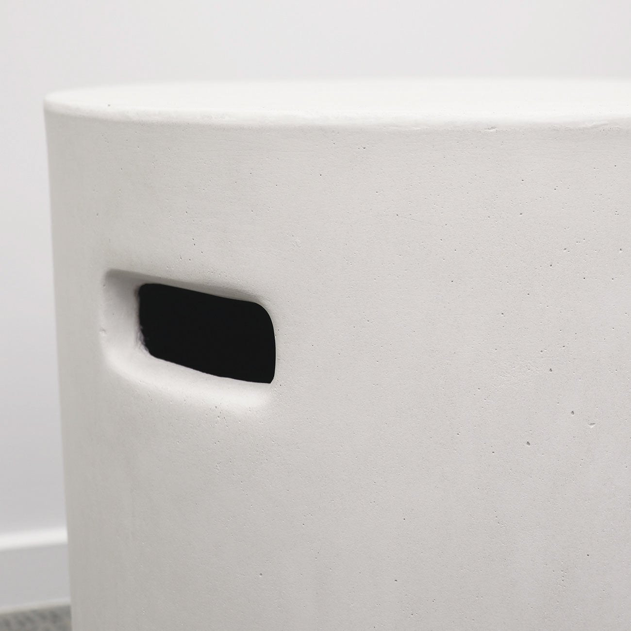 Concrete Pipe Side Table/Stool - Chalk