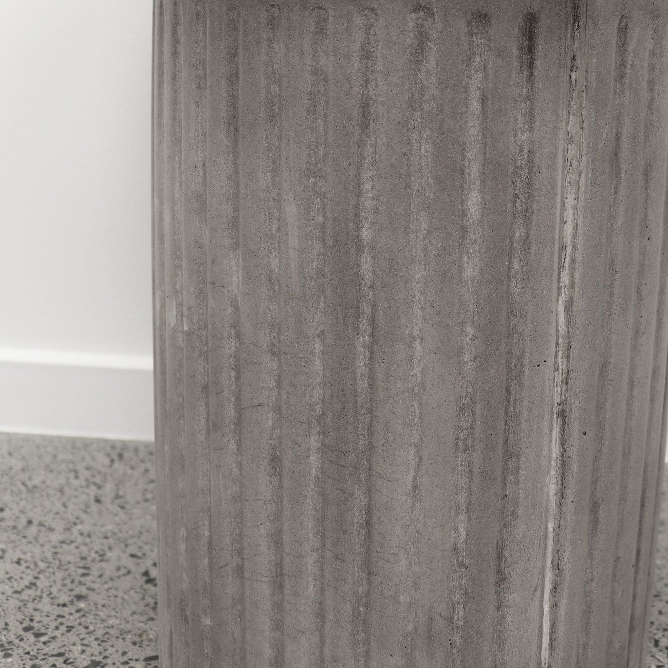Roma Concrete Side Table - Grey