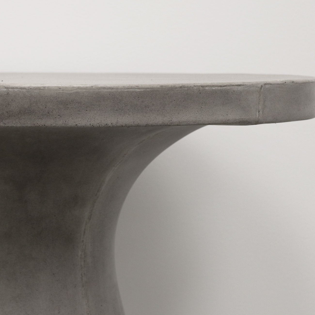 Corfu Concrete Pedestal Dining Table - Grey
