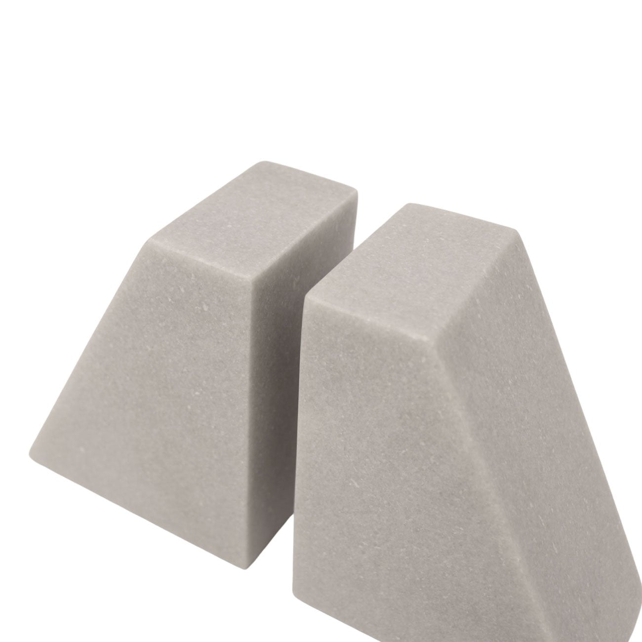 Marble Bookends Pair - White