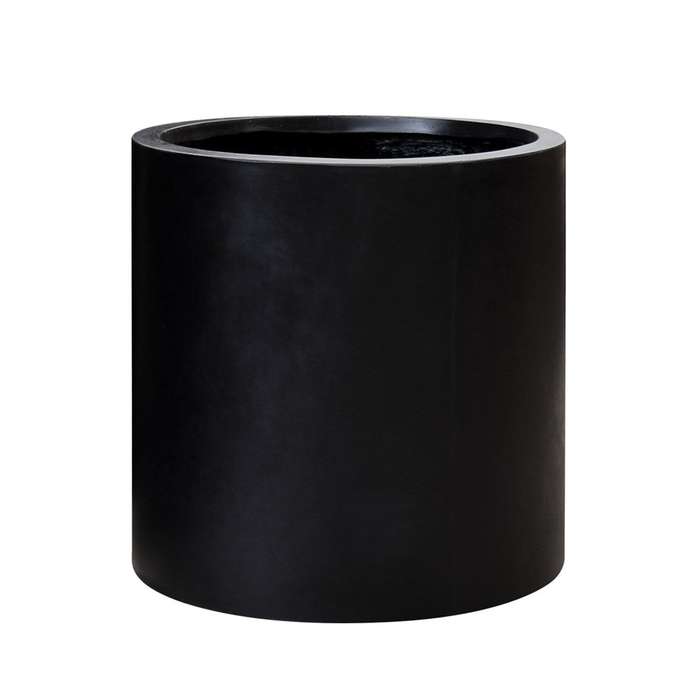 Mikonui Cylinder Planter Large - Black