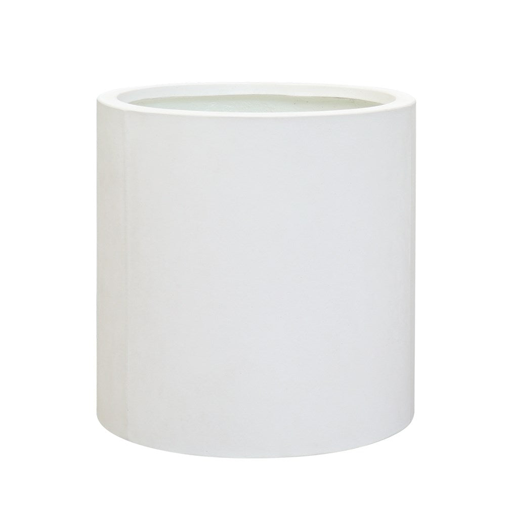 Mikonui Cylinder Planter Large - Chalk