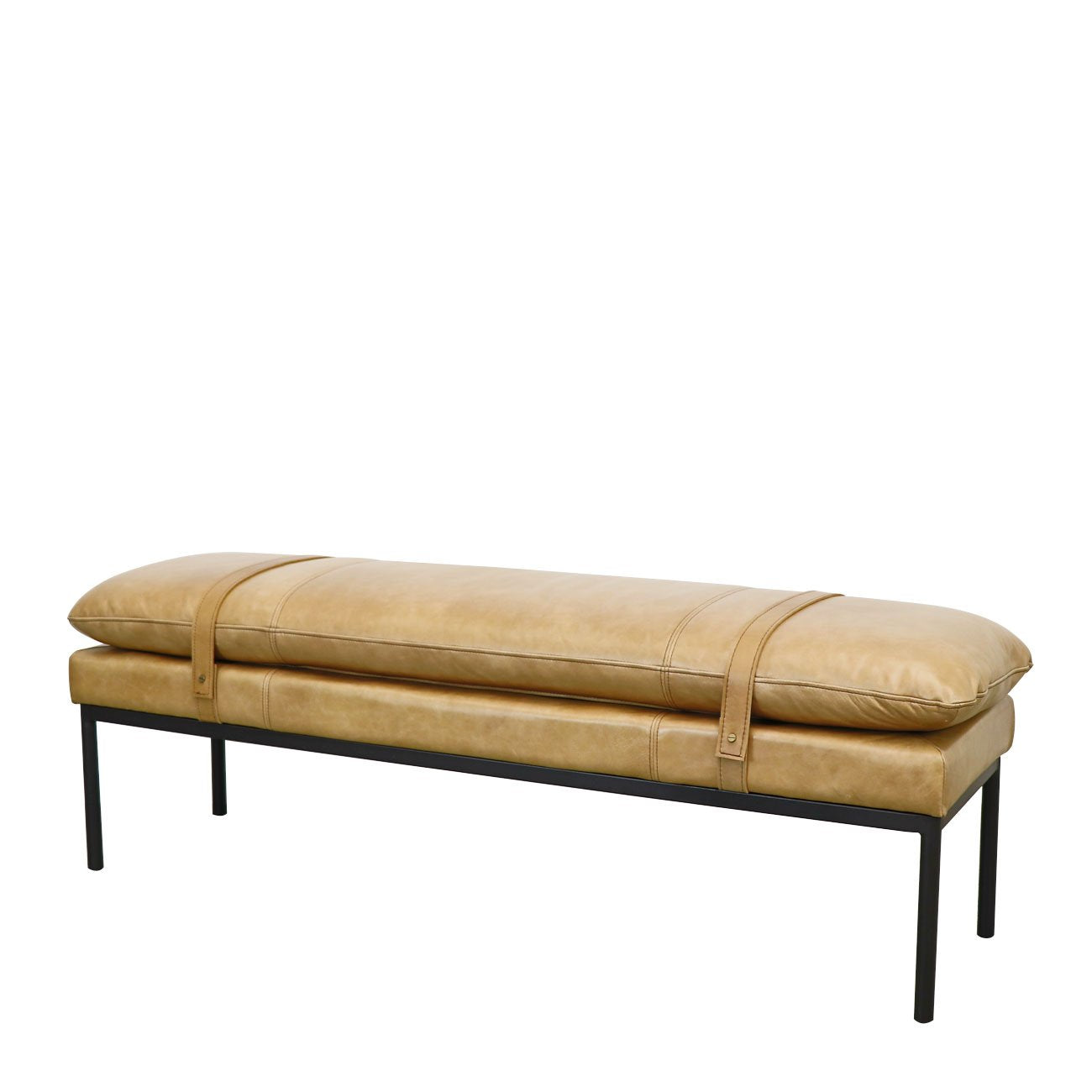 Baxter Leather Ottoman/Bench - Tan