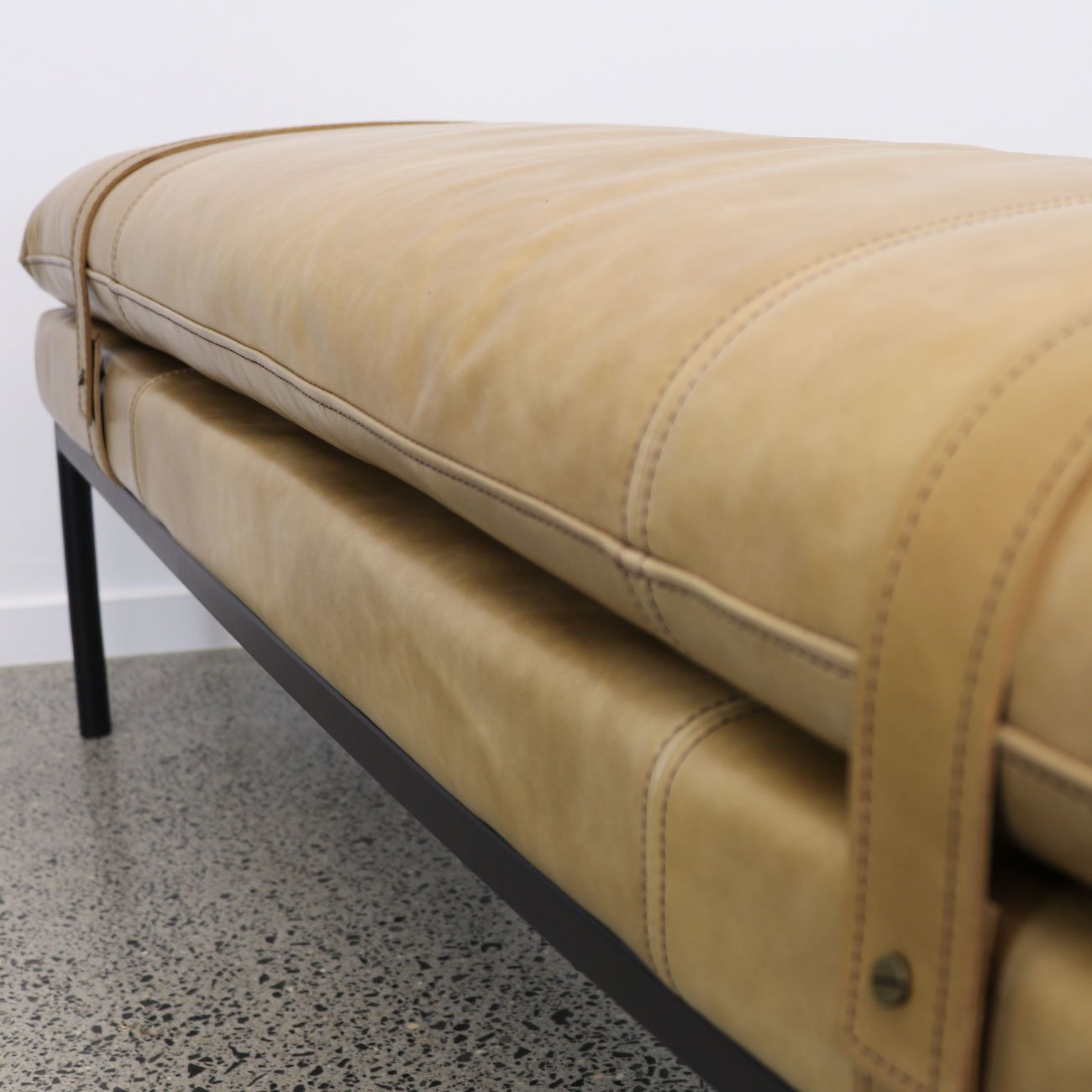 Baxter Leather Ottoman/Bench - Tan