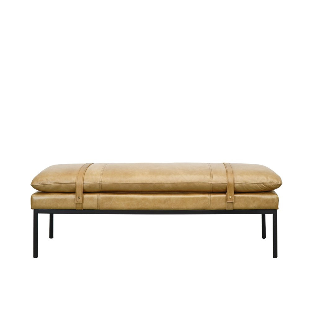 Baxter Leather Ottoman/Bench - Tan