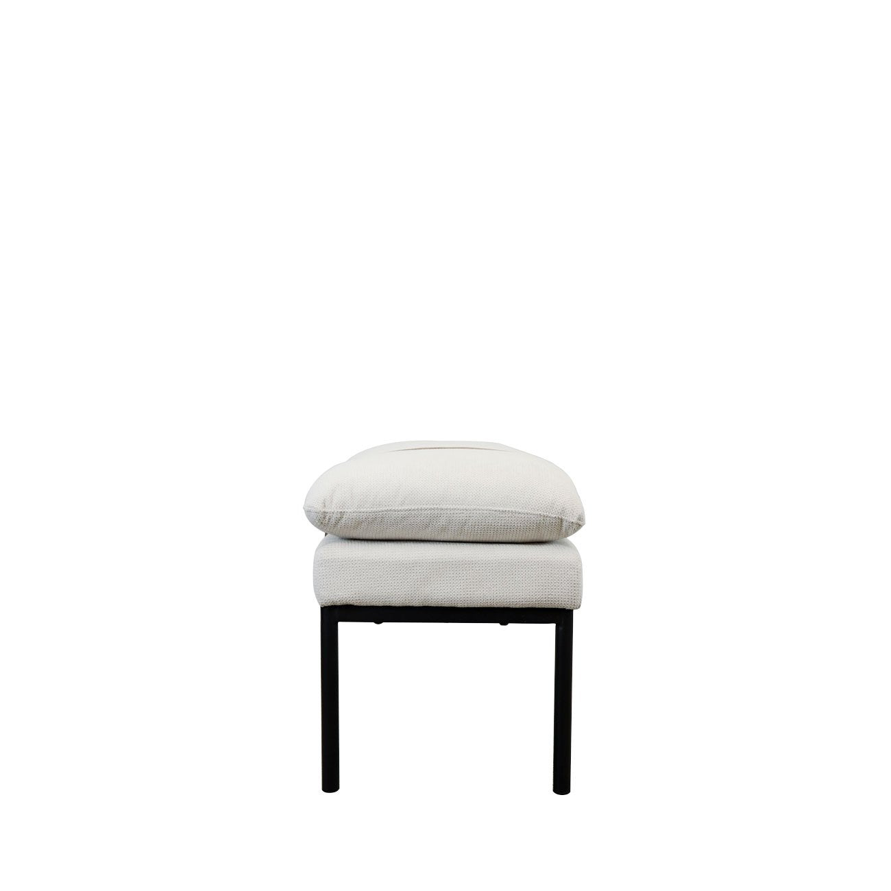 Baxter Fabric Ottoman/Bench - Cream