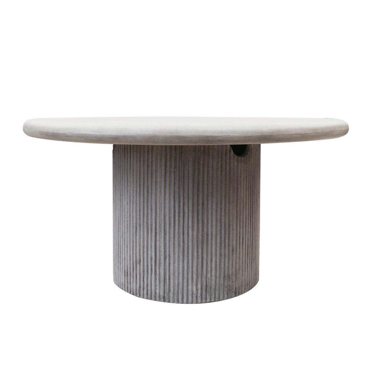 Patras Round Concrete Table - 150cm - Grey