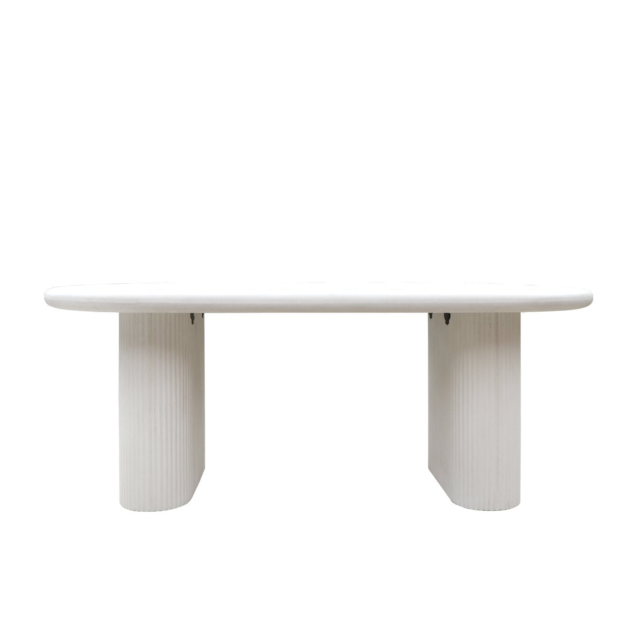 Solona Outdoor Concrete Table - 200cm - Chalk