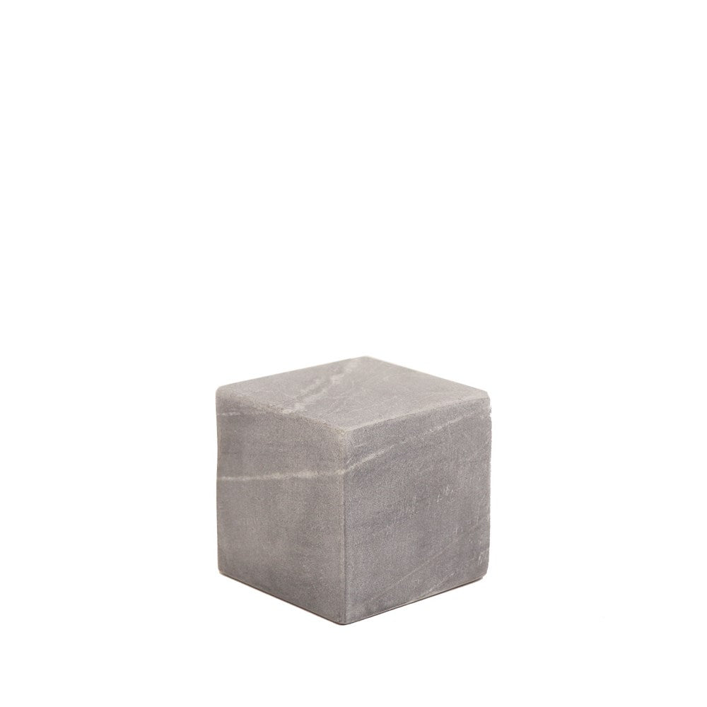 Marble Object Cube - Grey