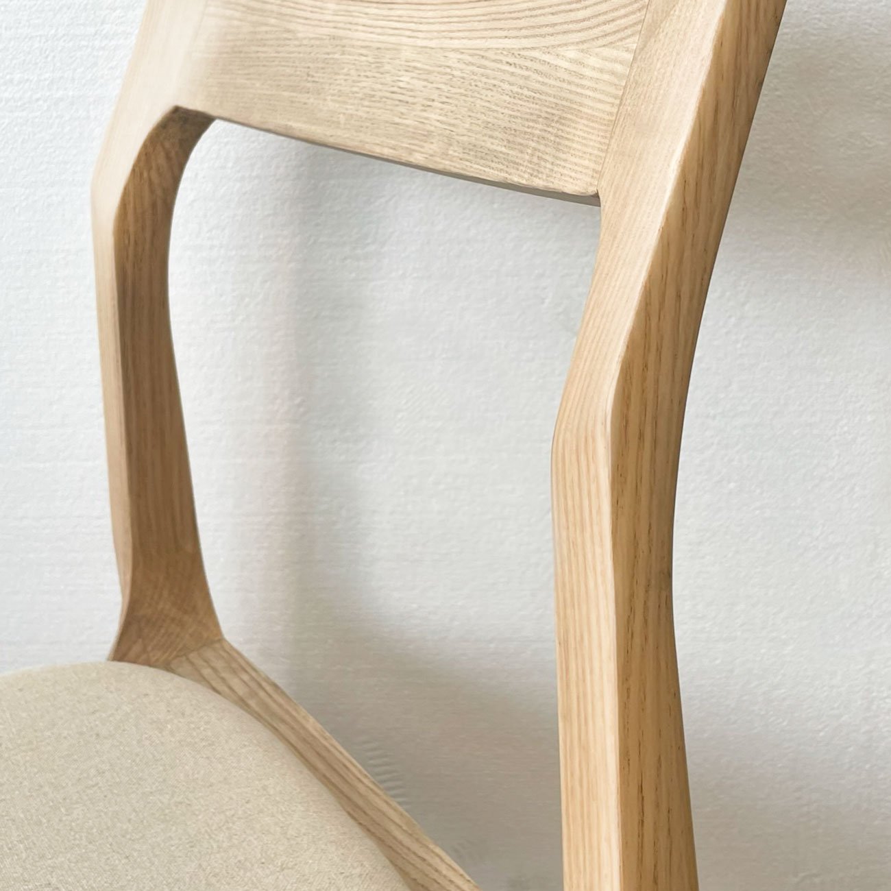 Cooper Stackable Dining Chair - Natural Frame / Linen Fabric