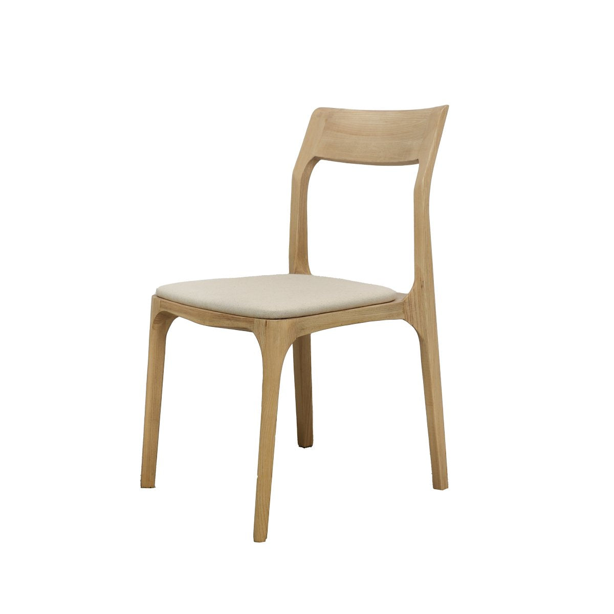 Cooper Stackable Dining Chair - Natural Frame / Linen Fabric