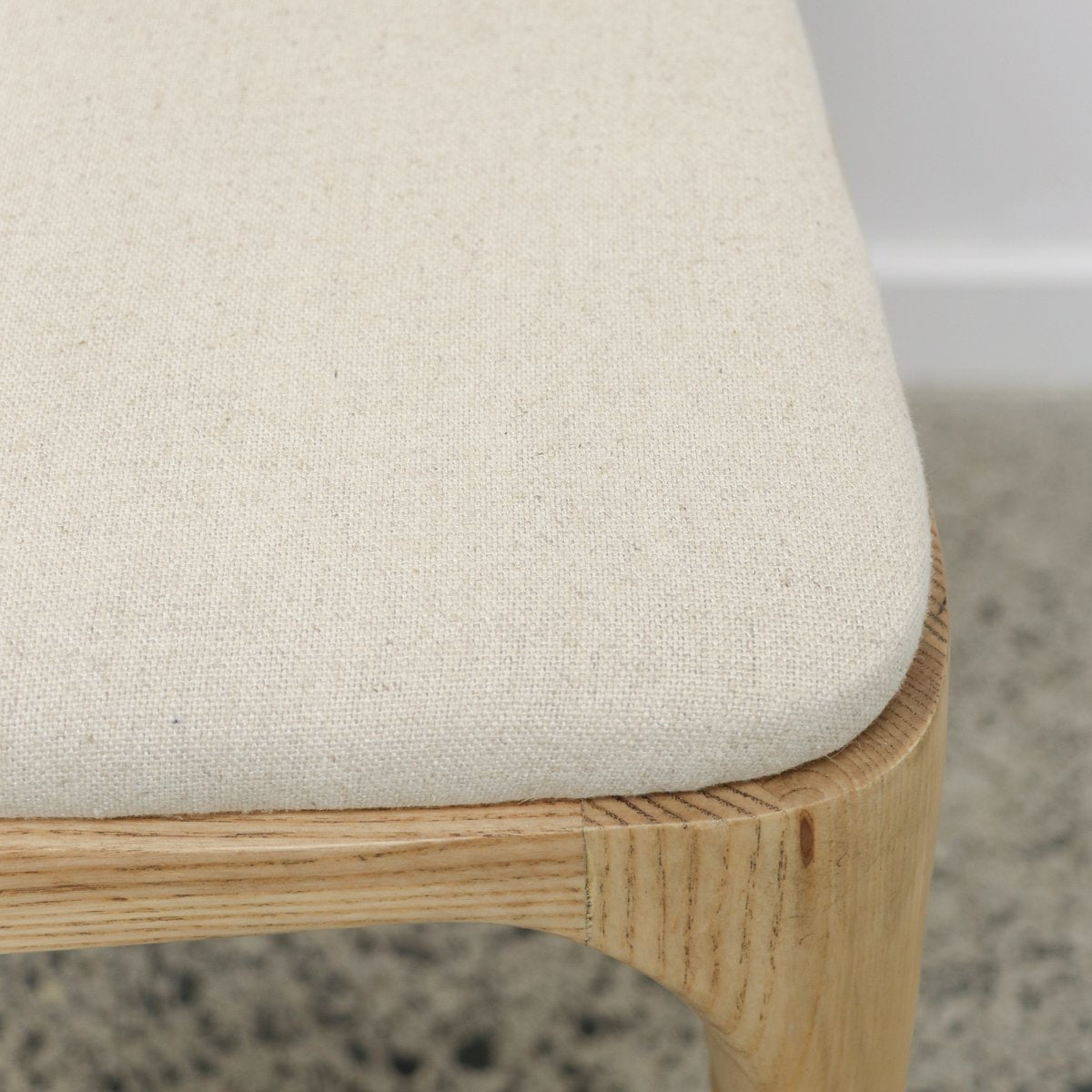Cooper Stackable Dining Chair - Natural Frame / Linen Fabric