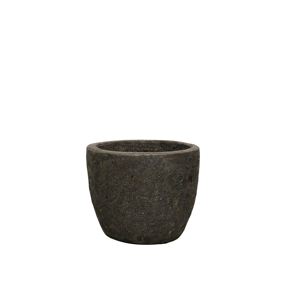 Lava Egg Pot - Small - Black