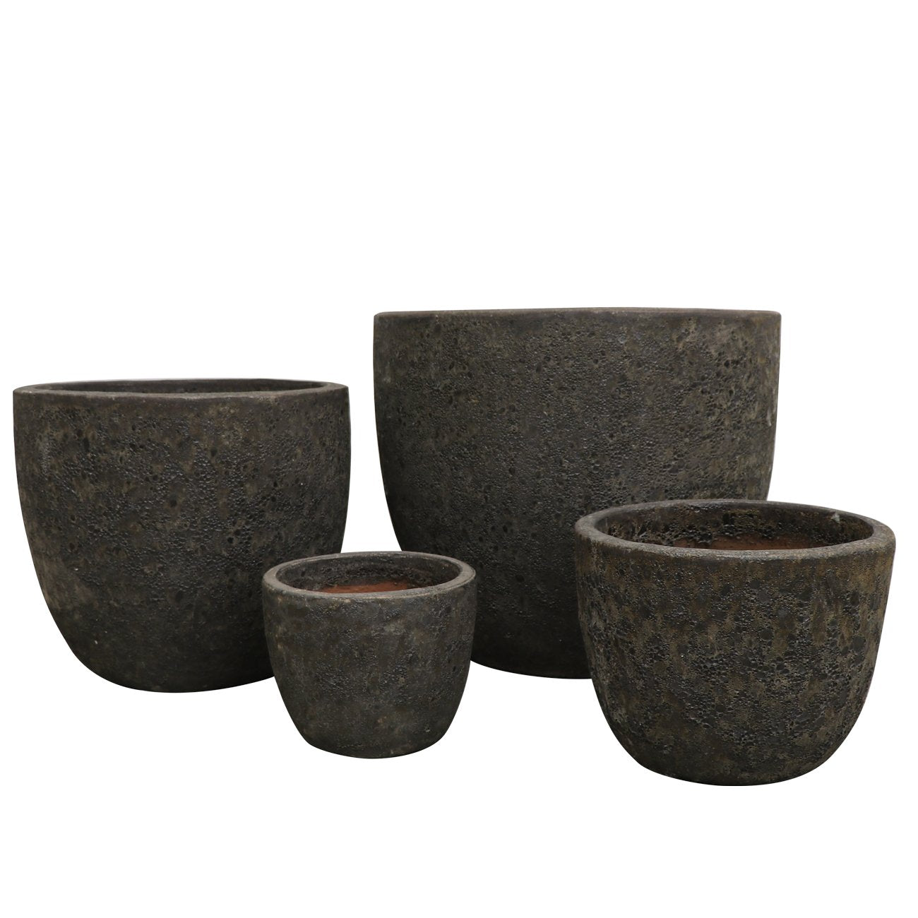 Lava Egg Pot - Small - Black